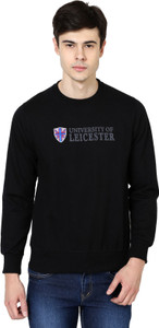 British Cross Full Sleeve Solid Men's Sweatshirt