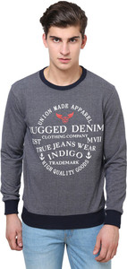 British Cross Full Sleeve Printed Men's Sweatshirt
