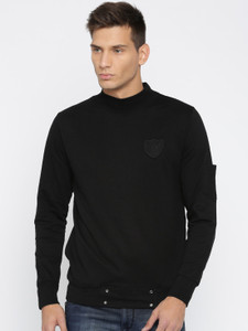 roadster full sleeve solid men's sweatshirt