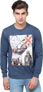 British Cross Full Sleeve Printed Men's Sweatshirt