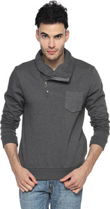 Campus Sutra Full Sleeve Solid Men Sweatshirt