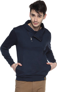 Campus Sutra Full Sleeve Solid Men Sweatshirt