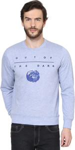 British Cross Full Sleeve Solid Men's Sweatshirt