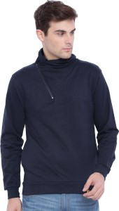 campus sutra full sleeve solid men's sweatshirt