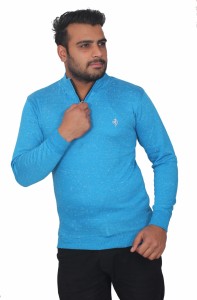 Prayag Full Sleeve Self Design Men's Sweatshirt