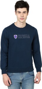 British Cross Full Sleeve Solid Men's Sweatshirt