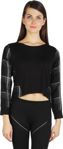 I Am For You Full Sleeve Checkered Women's Sweatshirt