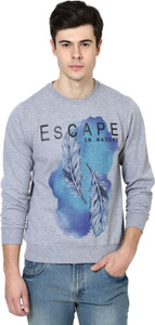 British Cross Full Sleeve Solid Men's Sweatshirt