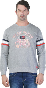 Griffel Full Sleeve Printed Men's Sweatshirt
