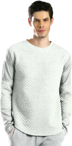HRX by Hrithik Roshan Full Sleeve Self Design Men's Sweatshirt
