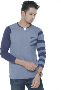 Wexford Solid Men's V-neck Grey T-Shirt