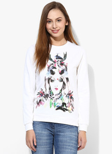 Vero Moda Full Sleeve Printed Women's Sweatshirt