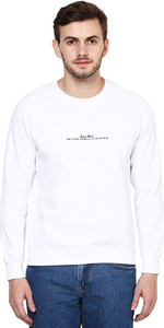 British Cross Full Sleeve Solid Men's Sweatshirt