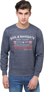 British Cross Full Sleeve Printed Men's Sweatshirt