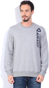 Reebok Full Sleeve Printed Men's Sweatshirt