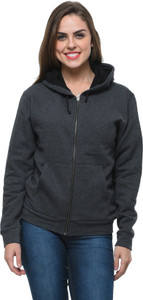 Frenchtrendz Full Sleeve Solid Women's Sweatshirt