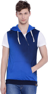 Campus Sutra Sleeveless Solid Men's Sweatshirt