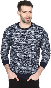British Cross Full Sleeve Solid Men's Sweatshirt