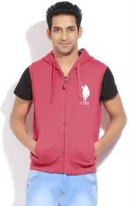 U.S. Polo Assn. Sleeveless Solid Men's Sweatshirt