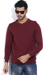 Numero Uno Full Sleeve Solid Men's Sweatshirt