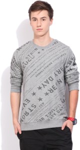 Reebok Full Sleeve Printed Men's Sweatshirt