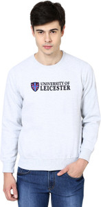 British Cross Full Sleeve Solid Men's Sweatshirt