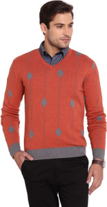Bunai Full Sleeve Self Design Men's Sweatshirt