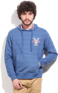 U.S. Polo Assn. Full Sleeve Striped Men's Sweatshirt