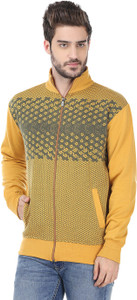 Traks Full Sleeve Self Design Men's Sweatshirt