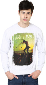 British Cross Full Sleeve Solid Men's Sweatshirt