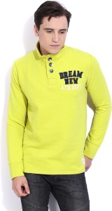 United Colors of Benetton Full Sleeve Applique Men's Sweatshirt