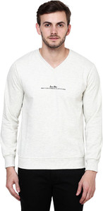 British Cross Full Sleeve Solid Men's Sweatshirt