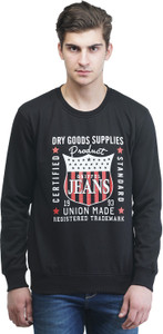 Griffel Full Sleeve Self Design Men's Sweatshirt