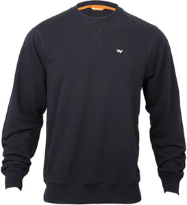 Wildcraft full sleeve solid men's sweatshirt hot sale