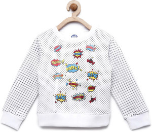Yk Full Sleeve Printed Girl's Sweatshirt
