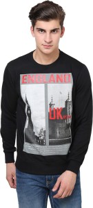 British Cross Full Sleeve Printed Men's Sweatshirt