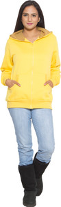 Finesse Full Sleeve Solid Women's Sweatshirt