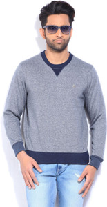 Lee Full Sleeve Self Design Men's Sweatshirt