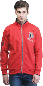Griffel Full Sleeve Self Design Men's Sweatshirt