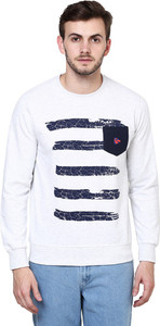 British Cross Full Sleeve Solid Men's Sweatshirt