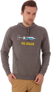 Campus Sutra Full Sleeve Solid Men Sweatshirt