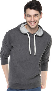 Campus Sutra Full Sleeve Solid Men Sweatshirt