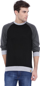Campus Sutra Full Sleeve Solid Men Sweatshirt