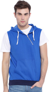 Campus Sutra Sleeveless Solid Men's Sweatshirt