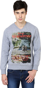 British Cross Full Sleeve Solid Men's Sweatshirt