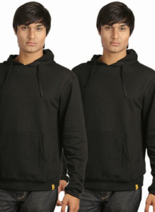 Campus Sutra Full Sleeve Solid Men Sweatshirt