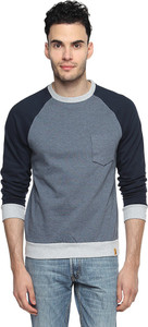Campus Sutra Full Sleeve Solid Men Sweatshirt