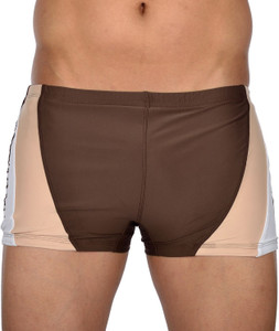 AquaChamp AquaChamp Swimwear - Export Quality - Brown Swim Trunk for Men/Boys - 1706 Solid Men's Swimsuit