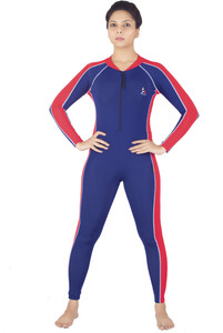 Attiva Unisex Skating Suit Full Sleeves Full Length Solid Women's Swimsuit
