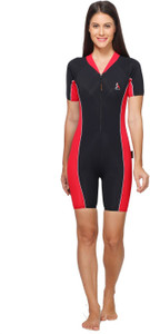 Attiva Skating Suit Solid Women's Swimsuit